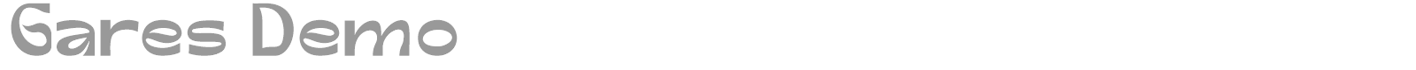 Gares font preview